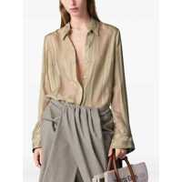 Camasi Stella McCartney Semi-Sheer Striped Shirt Femei