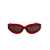 THE ATTICO The Attico Sunglasses RED/YELLOWGOLD/BROWN