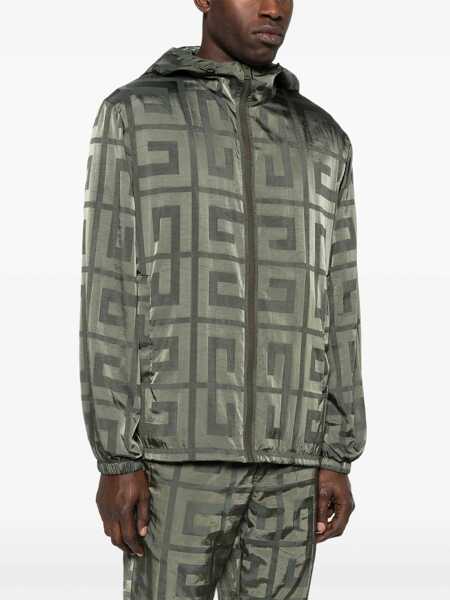 Geci Givenchy Givenchy Technical Fabric Hooded Jacket GREEN Barbati (BM 18051120) 3
