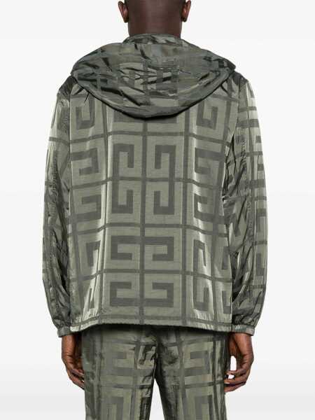 Geci Givenchy Givenchy Technical Fabric Hooded Jacket GREEN Barbati (BM 18051120) 4