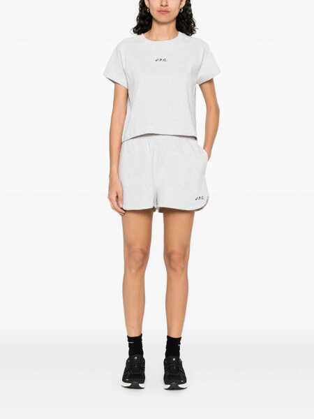 Tricouri A.P.C. A.P.C. Tshirt GRIS CLAIR CHINE Femei (BM 18051303) 2