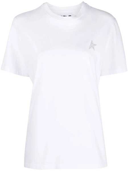 Tricouri Golden Goose Golden Goose Logo Cotton T-Shirt WHITE Femei (BM 18051681) 1
