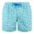 Mc2 Saint Barth MC2 Saint Barth Lighting Swimsuit In Lightweight Fabric With All Over Golfing Micro Pattern Blue