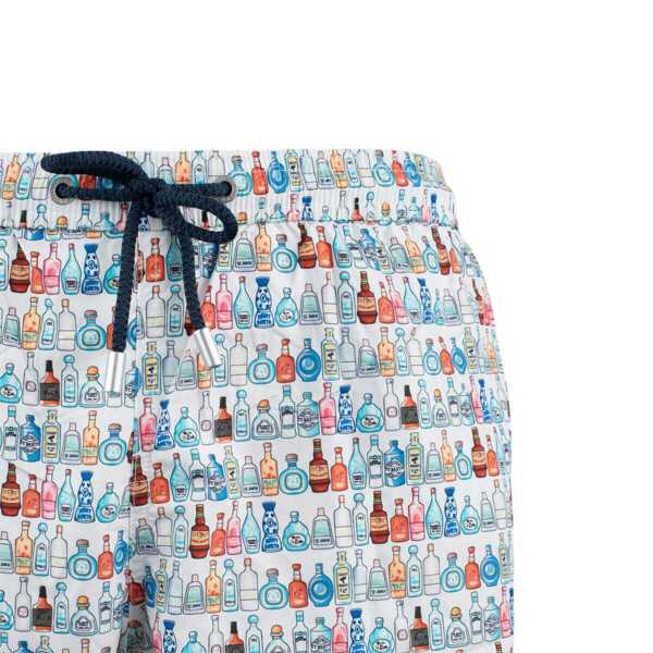 Sorturi de baie Mc2 Saint Barth MC2 Saint Barth Lighting Swimsuit In Lightweight Fabric With All Over Alcohol Micro Pattern WHITE Barbati (BM 18051996) 3