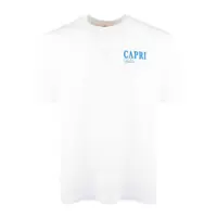 Tricouri MC2 Saint Barth Organic Cotton T-Shirt With Capri Habitué Print Barbati