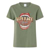 Tricouri Pinko Cotton Crew-Neck T-Shirt Femei