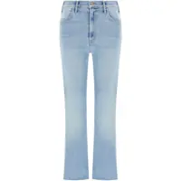 Blugi Mother The Hustler Ankle Fray Denim Jeans Femei