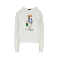 Tricouri Polo Polo Ralph Lauren White Cotton Sweatshirt Femei