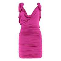 Rochii The Attico Draped Jersey Dress Femei