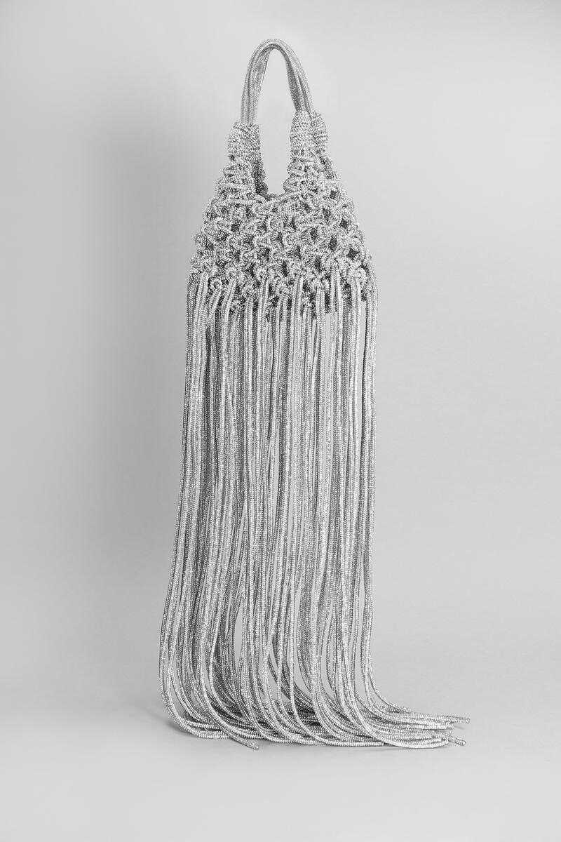 Genti de mana HIBOURAMA Hibourama Vannifique Mini Frin Hand Bag SILVER Femei (BM 18054966) 2