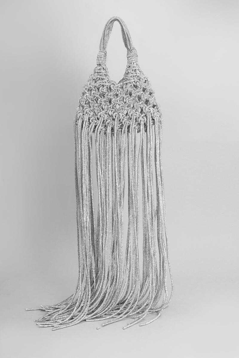 Genti de mana HIBOURAMA Hibourama Vannifique Mini Frin Hand Bag SILVER Femei (BM 18054966) 3