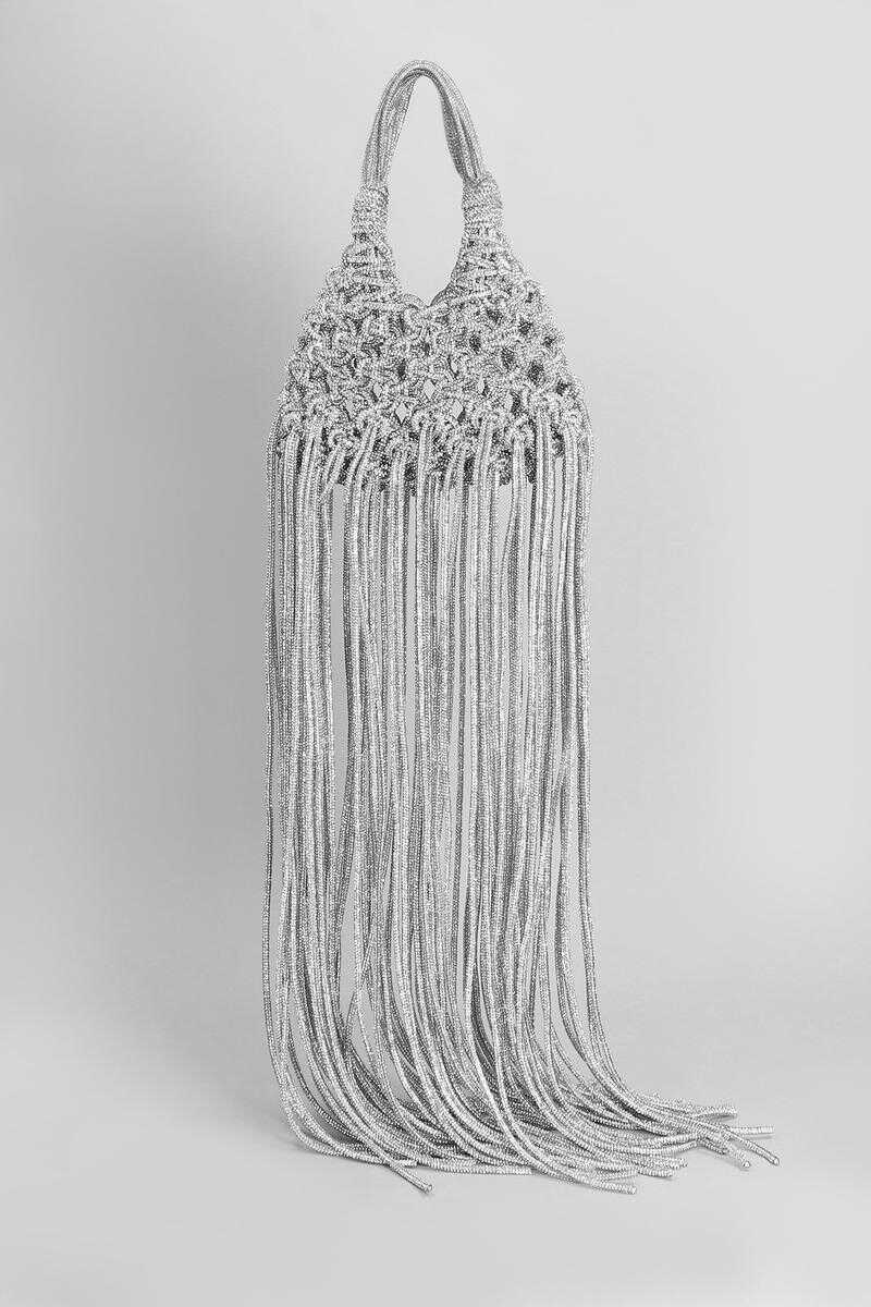 Genti de mana HIBOURAMA Hibourama Vannifique Mini Frin Hand Bag SILVER Femei (BM 18054966) 1
