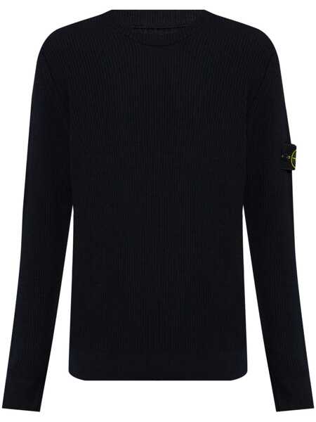 Pulovere Stone Island Stone Island Virgin Wool Crew-Neck Sweater BLUE Barbati (BM 18055584) 1