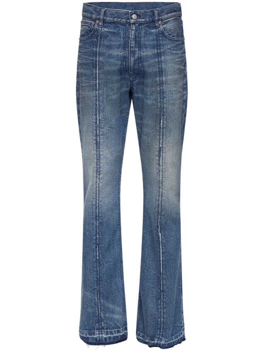 Pantaloni MM6 Maison Margiela Mm6 Maison Margiela Numbers Pattern Jeans BLUE Barbati (BM 18055815) 1
