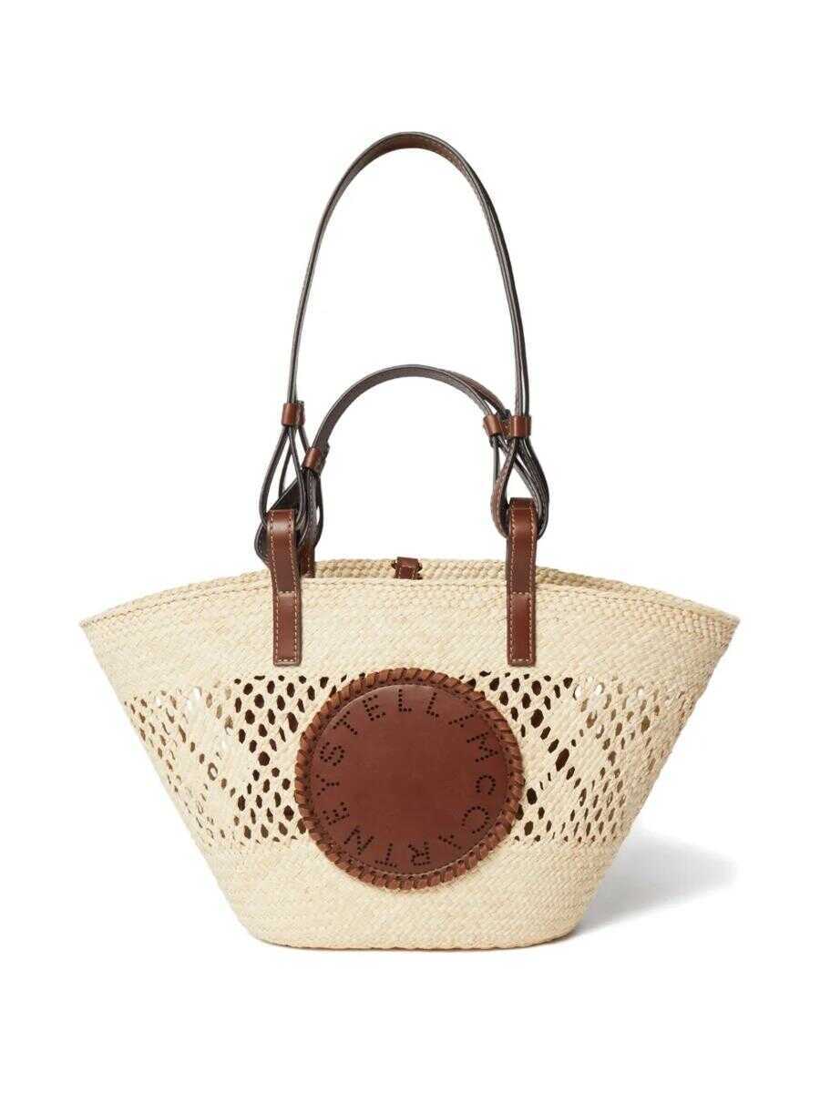 Genti de mana Stella McCartney Stella McCartney Tote Bag With Perforated Logo Beige Femei (BM 18055821) 1