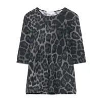 Topuri Stella McCartney Ash Grey Leopard Top Femei