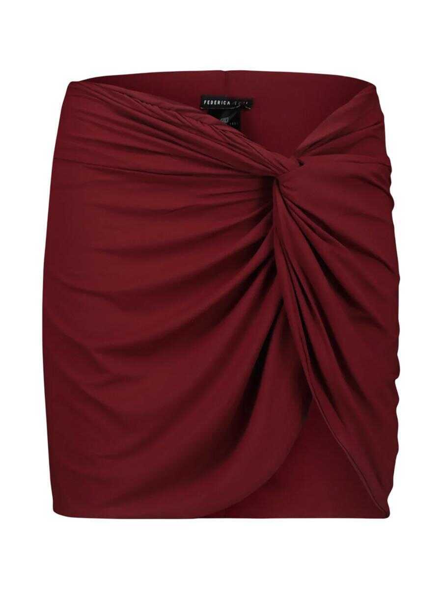 Fuste FEDERICA TOSI Federica Tosi Bordeaux Short Skirt Cover-Up RED Femei (BM 18055854) 1