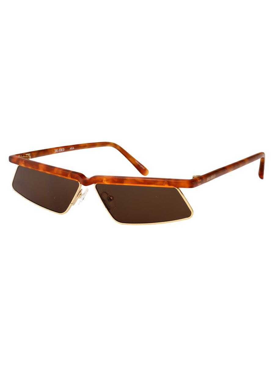 Ochelari de soare THE ATTICO The Attico Sunglasses YELLOW GOLD/ BLONDE T-SHELL/ BROWN Femei (BM 18056148) 2