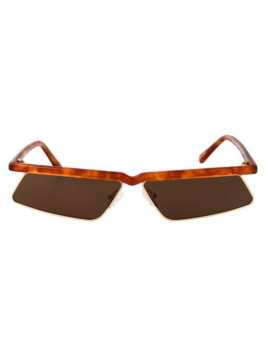 Ochelari de soare THE ATTICO The Attico Sunglasses YELLOW GOLD/ BLONDE T-SHELL/ BROWN Femei (BM 18056148) 1