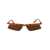 THE ATTICO The Attico Sunglasses YELLOW GOLD/ BLONDE T-SHELL/ BROWN