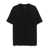 Givenchy Black Crewneck T-Shirt With Embossed Logo On Front In Cotton Man Black