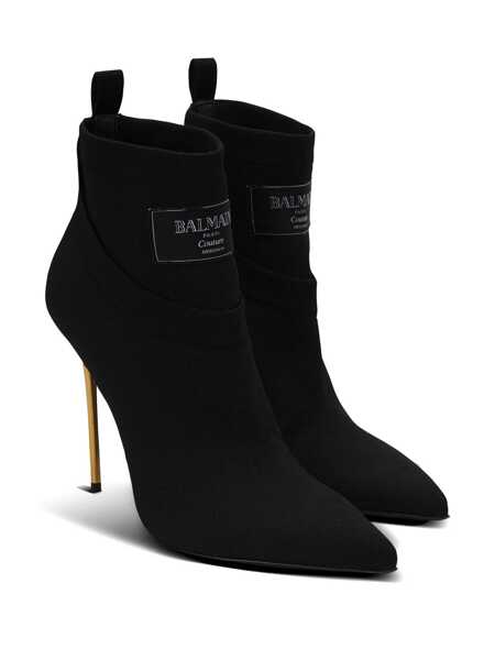 Bocanci Balmain Balmain Crewneck Boots Black Femei (BM 18057024) 2