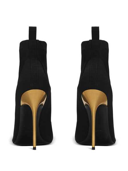 Bocanci Balmain Balmain Crewneck Boots Black Femei (BM 18057024) 4