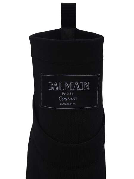 Bocanci Balmain Balmain Crewneck Boots Black Femei (BM 18057024) 5