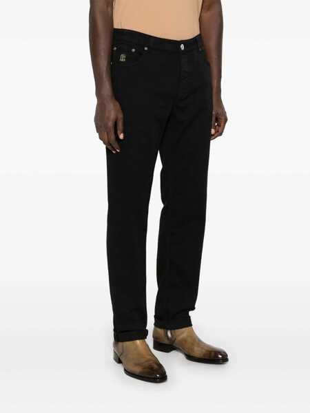 Blugi Brunello Cucinelli Brunello Cucinelli Denim Black Barbati (BM 18057768) 3