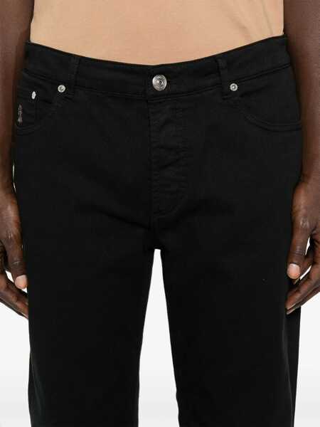 Blugi Brunello Cucinelli Brunello Cucinelli Denim Black Barbati (BM 18057768) 5