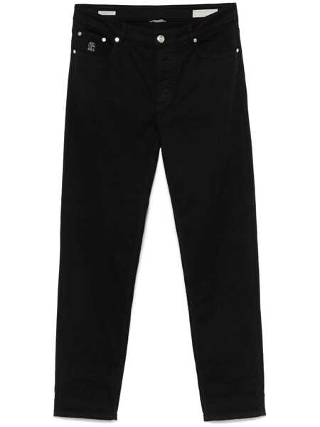 Blugi Brunello Cucinelli Brunello Cucinelli Denim Black Barbati (BM 18057768) 1