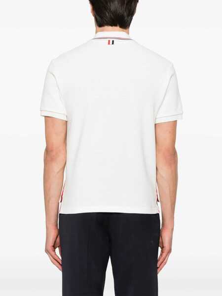 Tricouri Polo Thom Browne Thom Browne Polo Shirts Beige Barbati (BM 18058035) 3