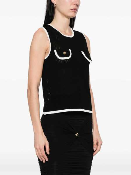 Topuri Elisabetta Franchi Elisabetta Franchi Tank Top Black Femei (BM 18058068) 3