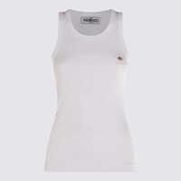 Topuri Fiorucci White Cotton Top Femei