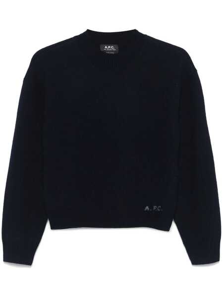 Pulovere A.P.C. A.P.C. Esther Virgin Wool Crew-Neck Sweater BLUE Femei (BM 18059598) 1