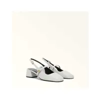 Pantofi cu toc Furla Leather Slingback Femei