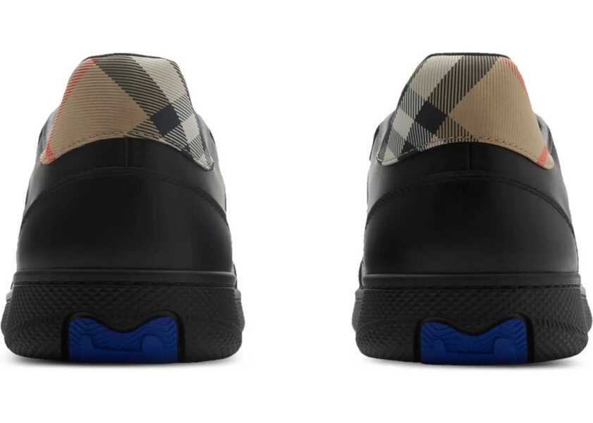 Sneakers Burberry Leather Sneakers BLACK/SAND IP CHK Barbati (BM 18060058) 3