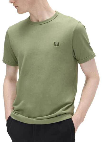 Tricouri Fred Perry T-Shirt Ringer GREEN Barbati (BM 18060169) 2
