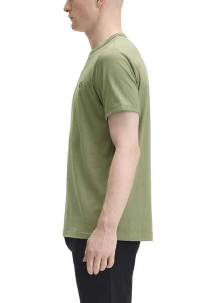 Tricouri Fred Perry T-Shirt Ringer GREEN Barbati (BM 18060169) 4