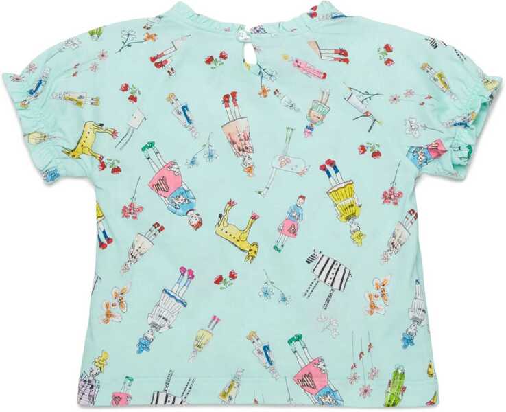 Tricouri Marni T-Shirt BABY BLUE Fete (BM 18060199) 2