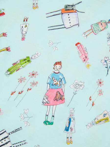 Tricouri Marni T-Shirt BABY BLUE Fete (BM 18060199) 4