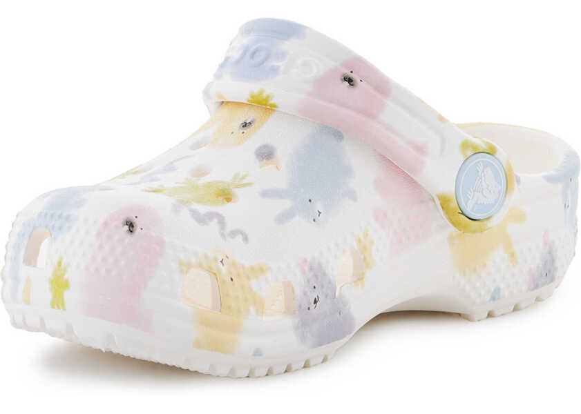 Sandale Crocs Classic Pastel Pets Clog T Chalk White Baieti (BM 18060301) 3