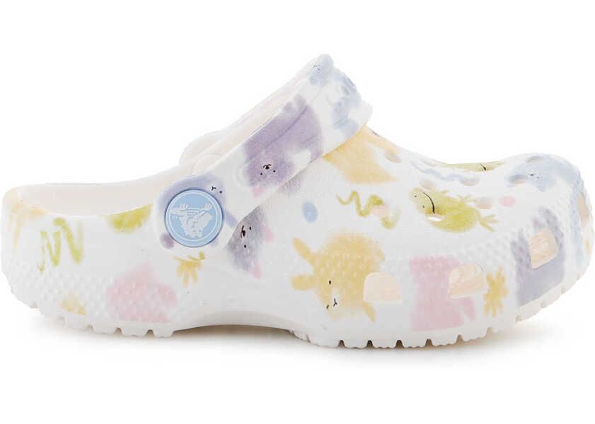 Sandale Crocs Classic Pastel Pets Clog T Chalk White Baieti (BM 18060301) 6