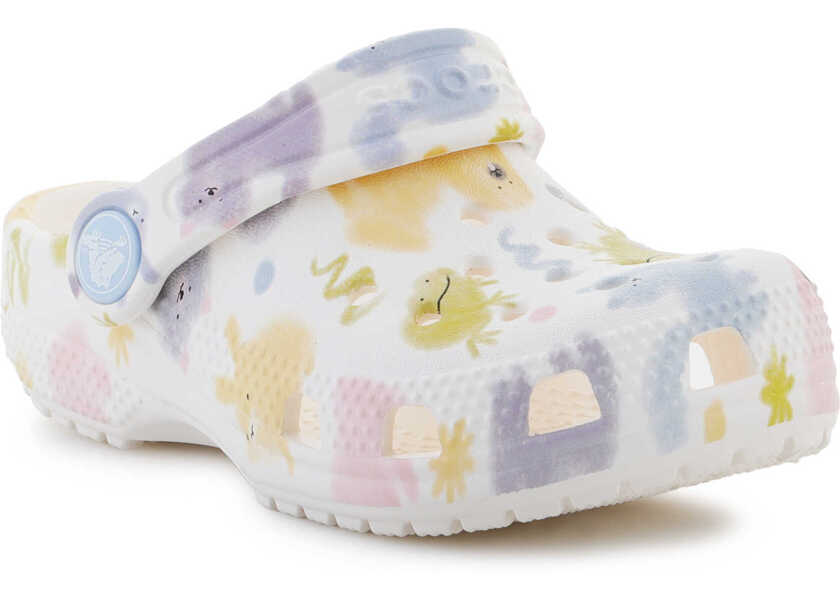 Sandale Crocs Classic Pastel Pets Clog T Chalk White Baieti (BM 18060301) 1