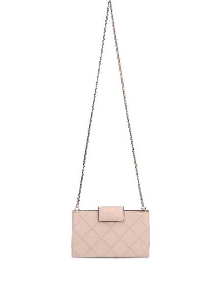 Portofele Tory Burch Tory Burch Fleming Mini Leather Wallet On Chain PINK Femei (BM 18063081) 1