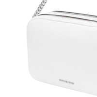 Genti de umar Michael Kors Dama - Genti de umar Michael Kors Michael Kors White Calf Leather Camera Crossbody Bag WHITE Femei (BM 18063765) - B-mall.ro