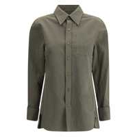 Camasi Saint Laurent Linen And Cotton Blend Shirt Femei