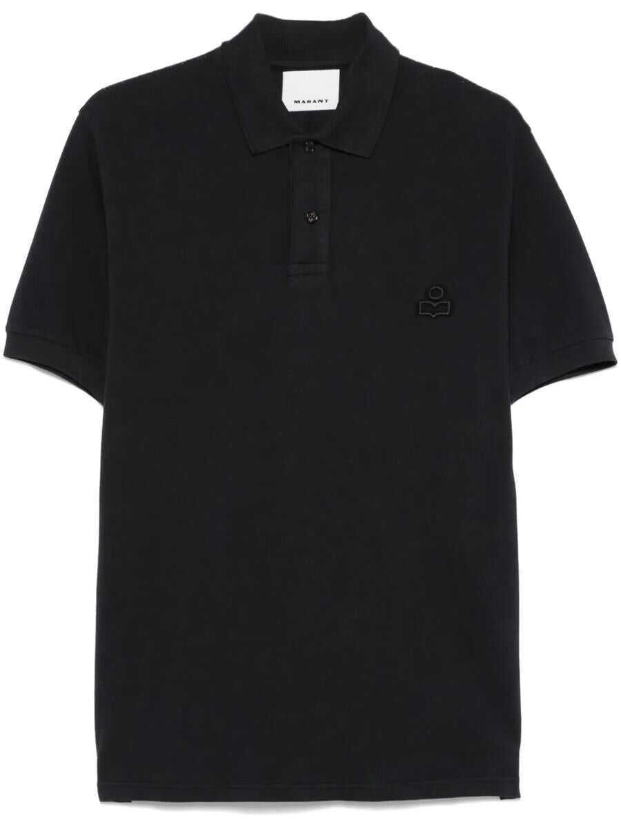 Tricouri Polo Isabel Marant Isabel Marant Afko Polo Black Barbati (BM 18064659) 1