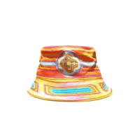 Sepci Casablanca Low Rider Printed Denim Bucket Hat Multicolor Barbati