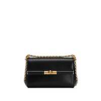 Genti de umar 'Marlene' Black Shoulder Bag With Twist Lock In Leather Woman Femei